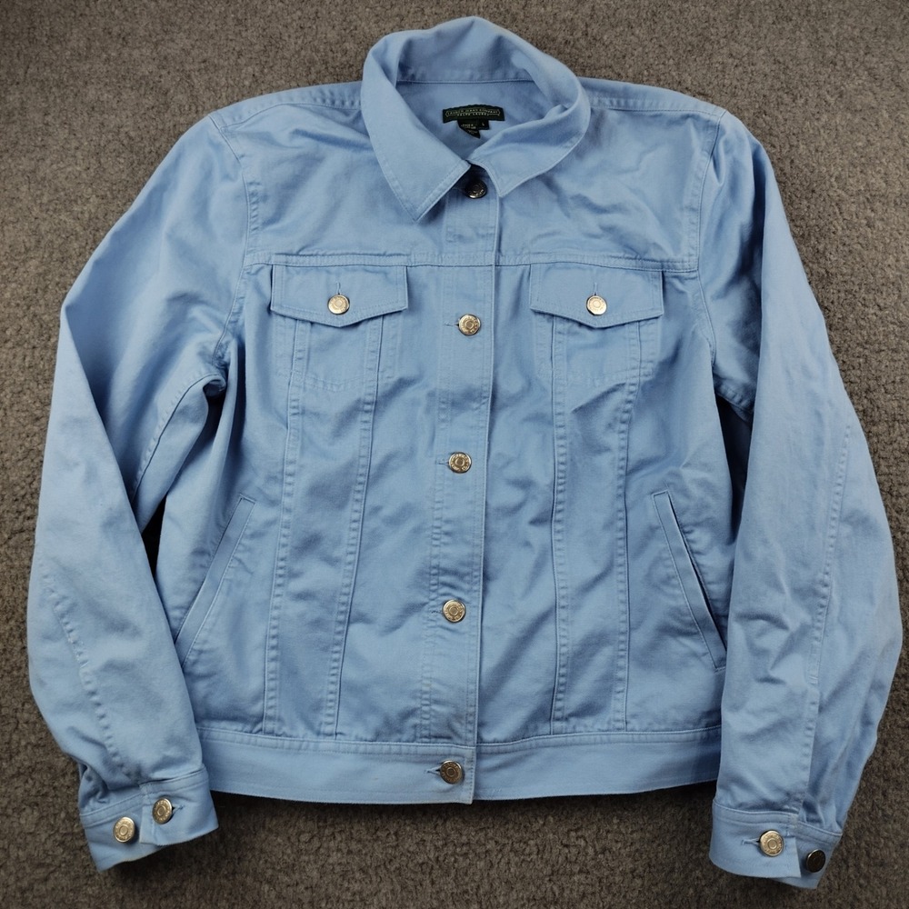 Lauren Ralph Lauren Jeans Co Blue Denim Trucker Jacket Womens Large Cotton